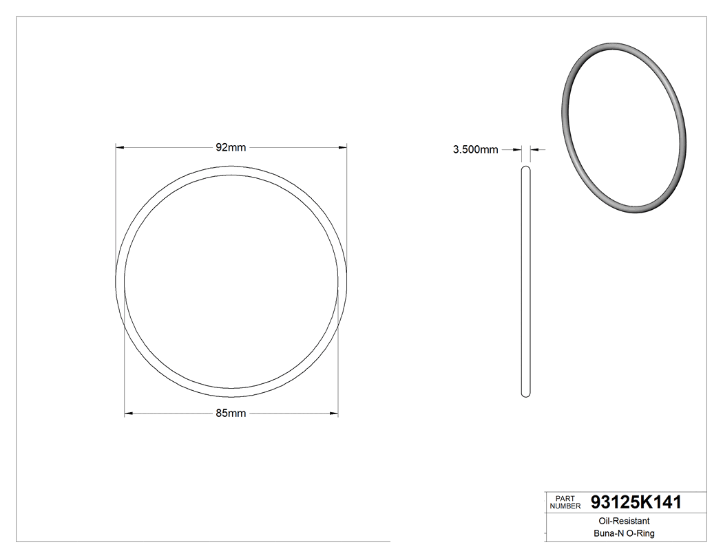 Technical drawing - 93125K141